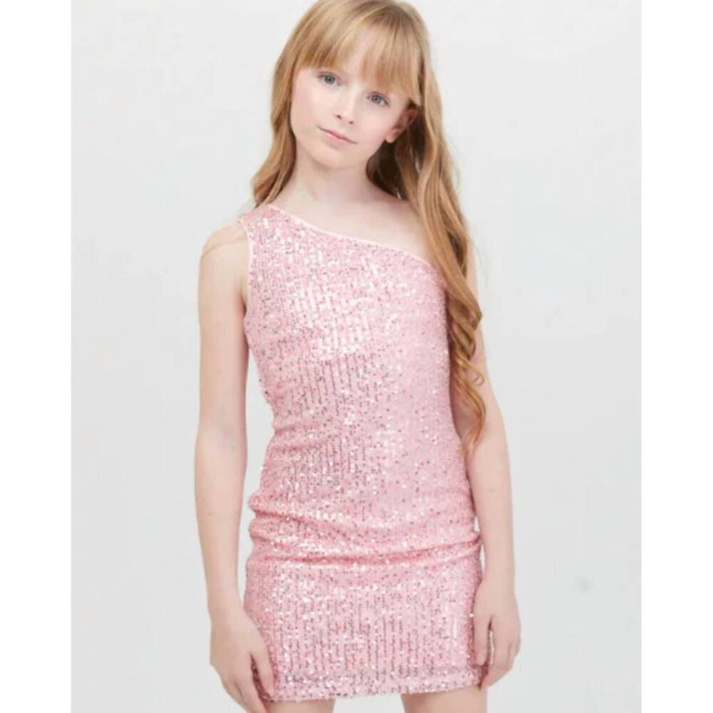 NEW THEME billie mini dress in light pink